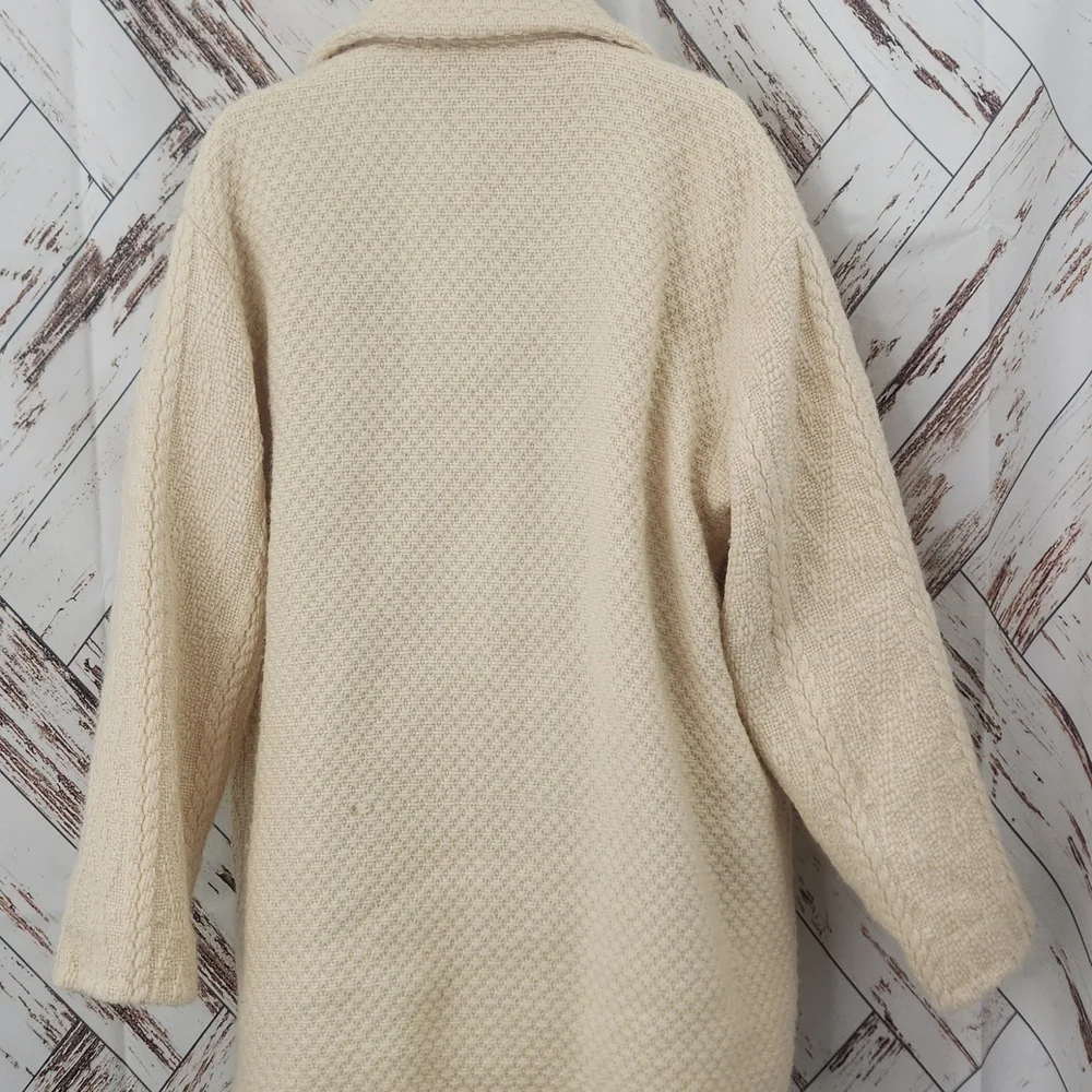 Boyne Valley‎ Weavers Textured Wool Sweater Jacket